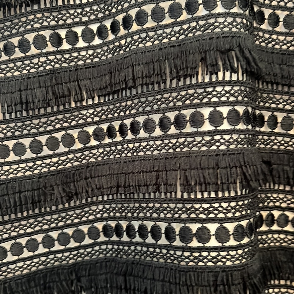 Flirty J Crew flapper style knee length black dress - Picture 3 of 6